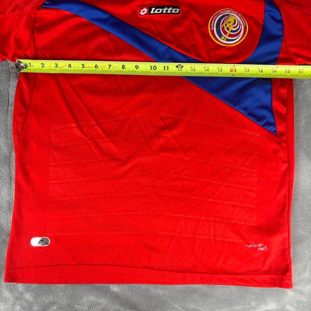 Lotto Costa‎ Rica National Soccer Team Jersey Red Blue Size S Men's Shirt - Picture 8 of 9